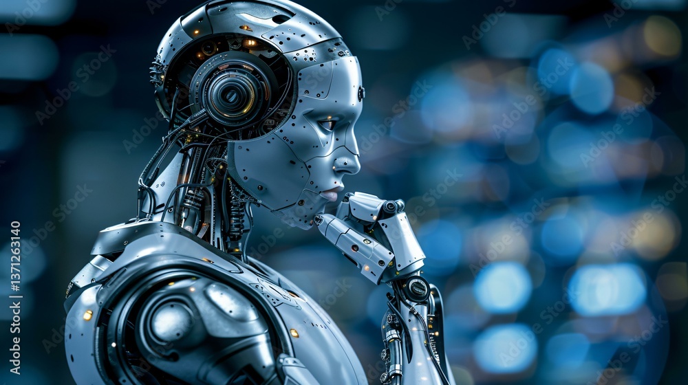 Fototapeta premium The role of AI in optimizing online marketing for higher conversions.