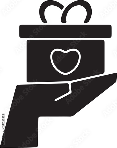 An illustration of hands holding up a gift box