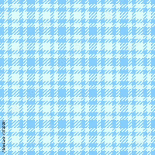 Page textile tartan plaid, fancy vector pattern check. Greeting card texture fabric background seamless in light sky blue and light colors.