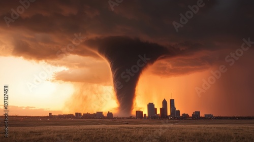 Tornado tracking actuarial storm chasers calculating tornado odds in urban settings gigapixel view