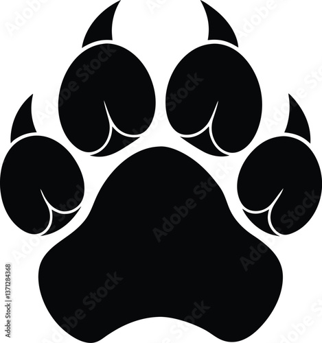 cat paw silhouette