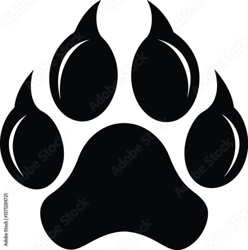 cat paw silhouette