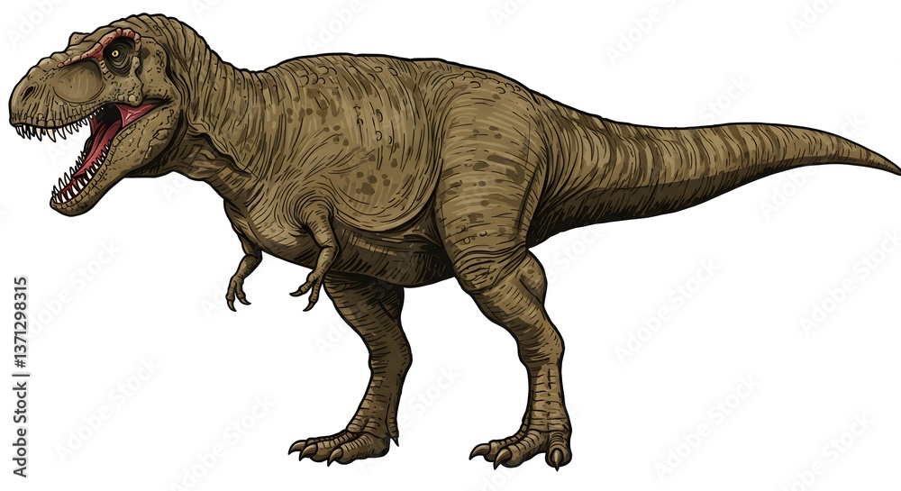 Ferocious T-Rex Dinosaur Art Ferocious T-Rex Dinosaur Art