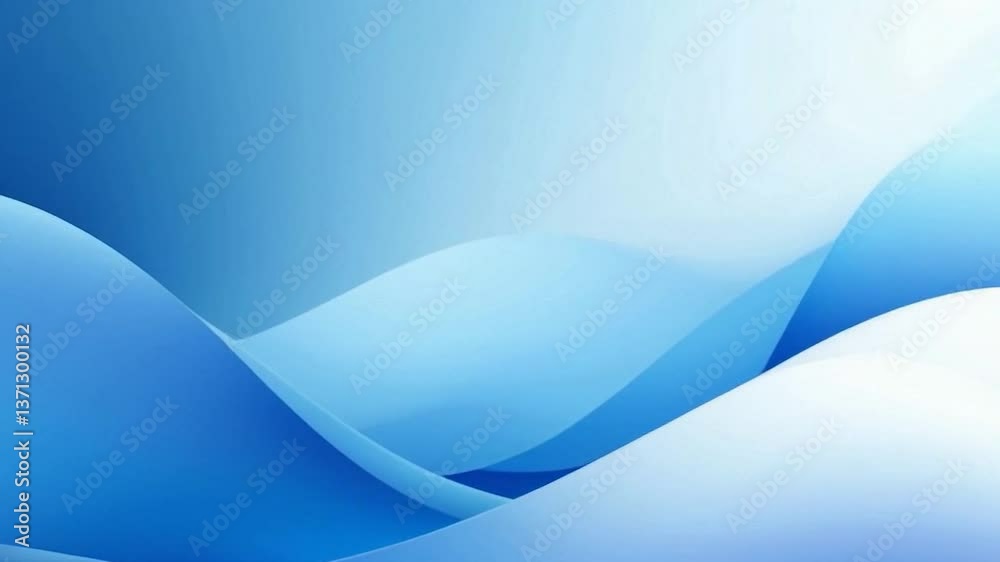A smooth, abstract blue wave gradient background with a modern, calming design.