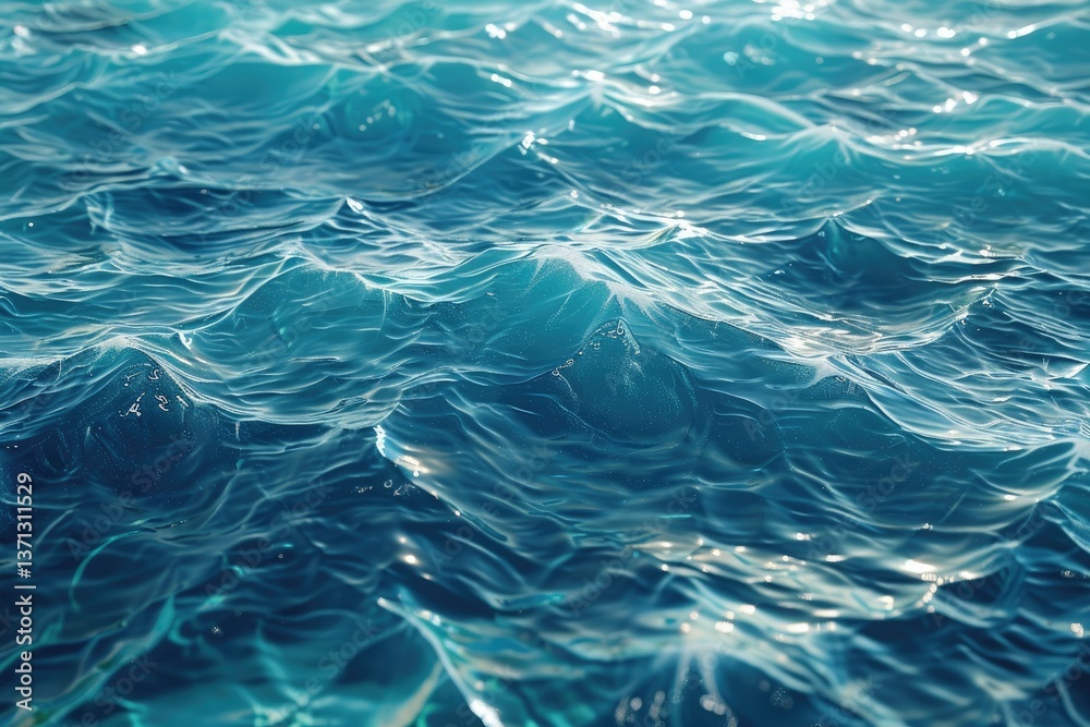 Flawless Image of the Blue Water is From the Ocean