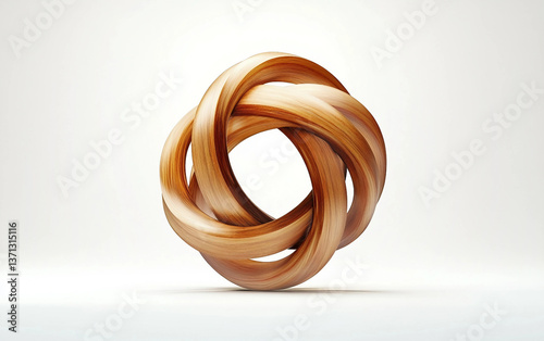 Modern Athletic Logo Featuring Five Interwoven Rings Isolated On White Background.