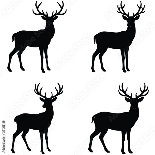 Deer Silhouette Collection