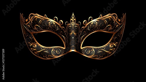 Ornate Venetian Mask Design