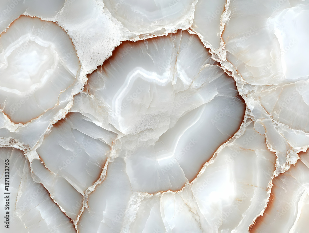 Obraz premium Abstract Texture Of White Marble With Brown Veins Photo