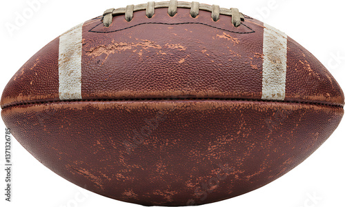 old american football isolated on white 
