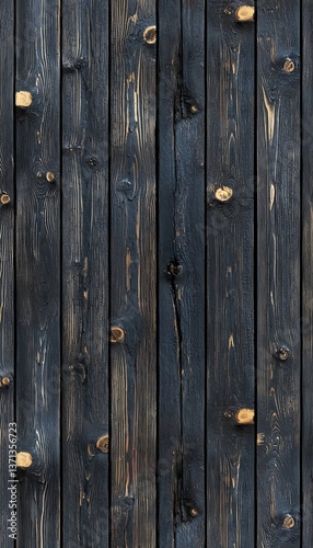 Dark Wood Plank Wall