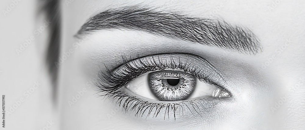 Obraz premium Closeup Female Eye Detail