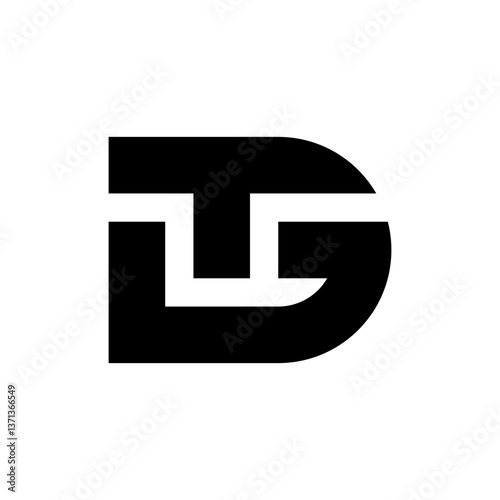Letter TG or GT creative monogram logo