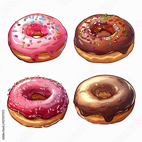 set of donuts