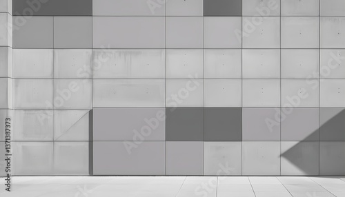 Abstract Grayscale Geometric Pattern with Vertical Stripes