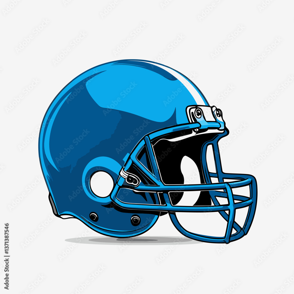 Fototapeta premium american football helmet vector art for graphic design