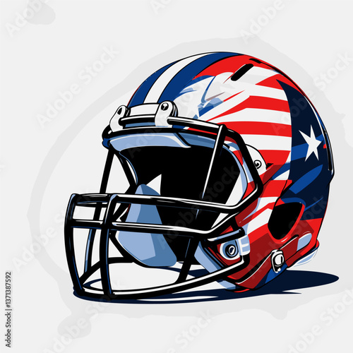 american football helmet vector art for graphic design
