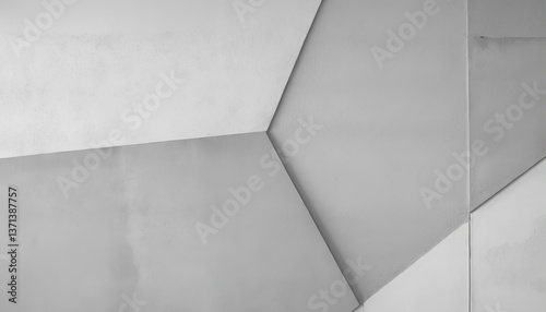 Abstract Geometric Pattern with Gray and White Tones