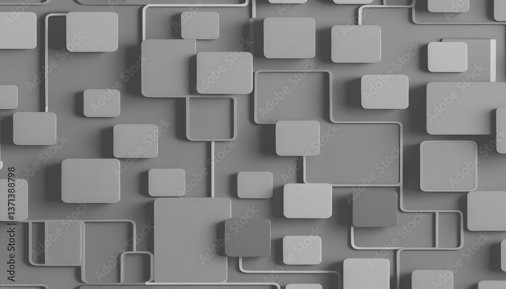 Abstract Grayscale Geometric Pattern with Vertical Lines and Rectangular Shapes Abstract Grayscale Geometric Pattern with Vertical Lines and Rectangular Shapes