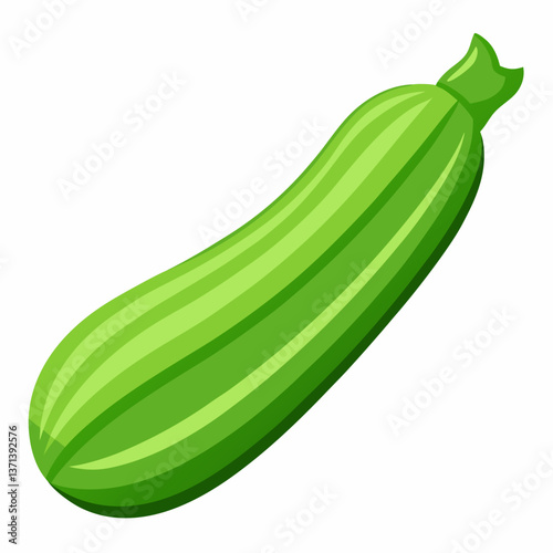 fresh green zucchini with smooth texture