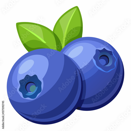 plump blueberries with subtle surface sheen 