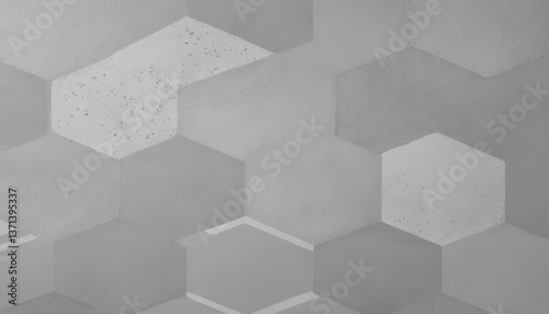 Abstract Grey Hexagonal Pattern with Vertical Stripes