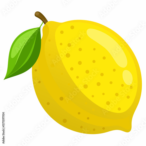 bright yellow lemon with dimpled skin