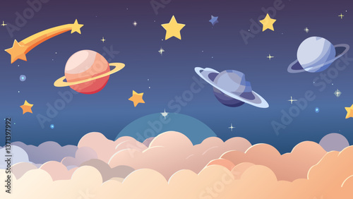 Cosmic Wonders: A Starry Sky and the Beauty of Space