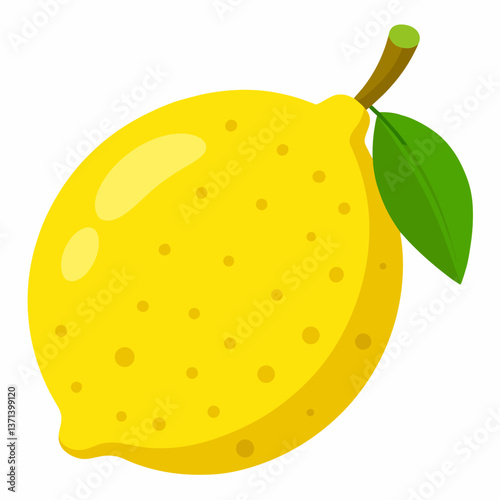 bright yellow lemon with dimpled skin