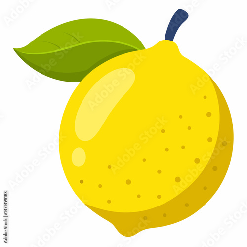 bright yellow lemon with dimpled skin
