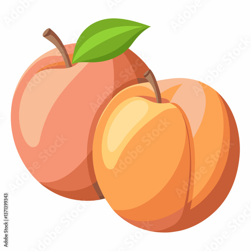 smooth skinned peaches with warm blush tones