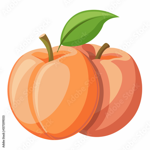 smooth skinned peaches with warm blush tones