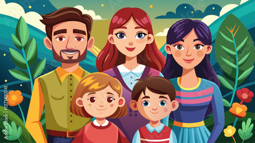 A family vector file