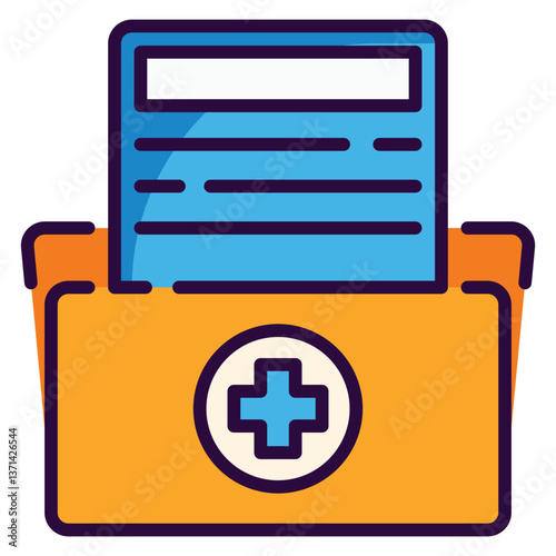 Medical History Filled Icon