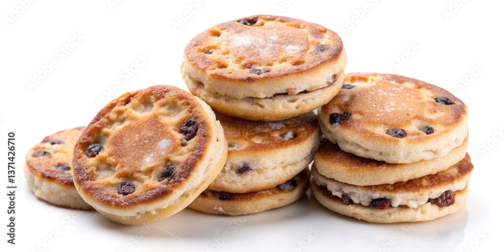 Macro Photography of Welsh Cakes: Detailed Close-up Images of Traditional Welsh Cakes Macro Photography of Welsh Cakes: Detailed Close-up Images of Traditional Welsh Cakes