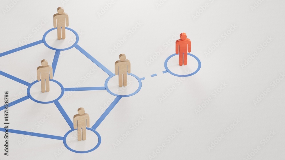 Communication in a business team online and with each other. Social connections between people. Team communication with the leader or new member of the group. Communication in a business team online and with each other. Social connections between people. Team communication with the leader or new member of the group.