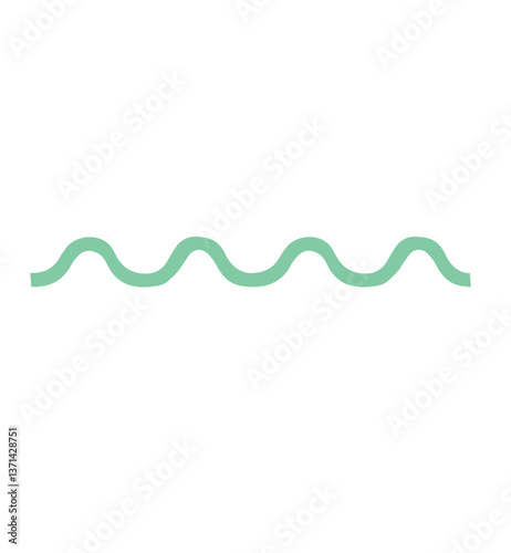 green wave squiggle line