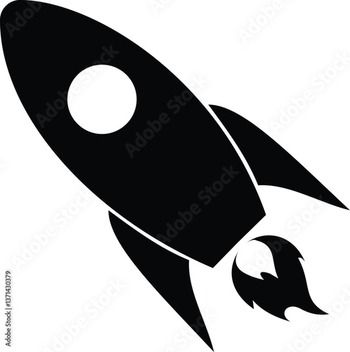 Rocket icon. Rocket launched icon. back design in trendy style. vector illustration
