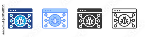Quarantine icon set multiple style collection