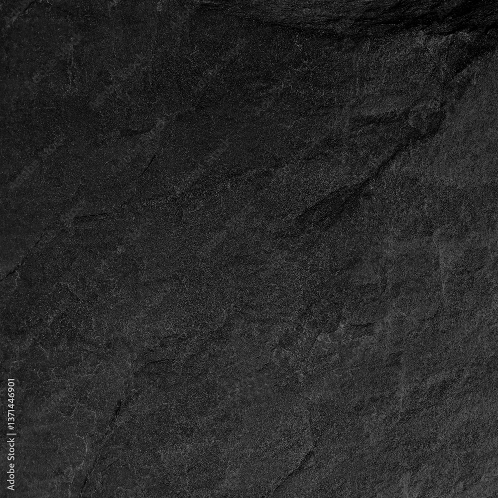 Naklejka premium Dark grey black slate background or texture.