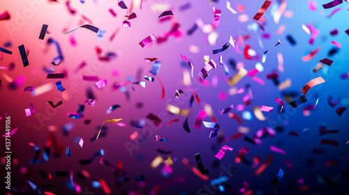 Colorful Confetti Celebration: Festive Party Background