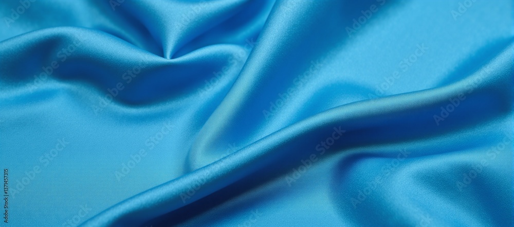 Obraz premium blue satin fabric silk background