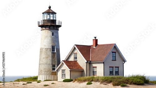 Wallpaper Mural Sandy Neck Lighthouse Photography: Coastal New England Beacon, Dramatic Seascape, Historic Architecture Torontodigital.ca