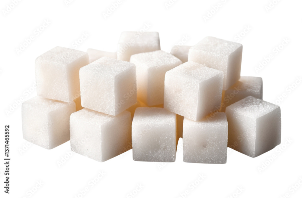 White sugar cubes add perfect sweetness White sugar cubes add perfect sweetness