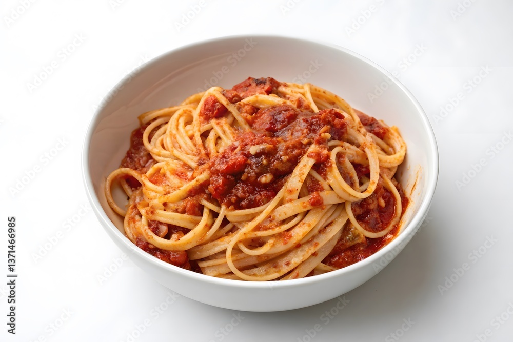 pasta with sauce isolated white background pasta with sauce isolated white background