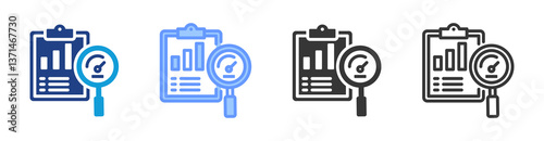 Benchmarking icon set multiple style collection