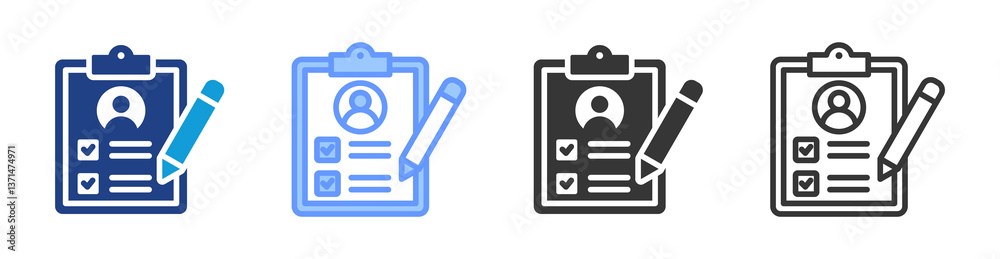 Assessment icon set multiple style collection Assessment icon set multiple style collection