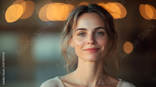 A passionate artist captures emotion in portrait photography studio setting close-up view creative branding concept