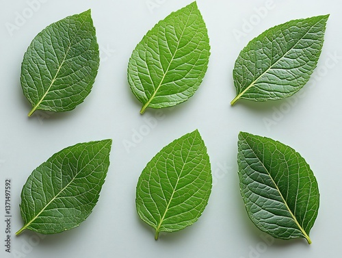 Exploring fresh green leaves nature still life calm environment close-up