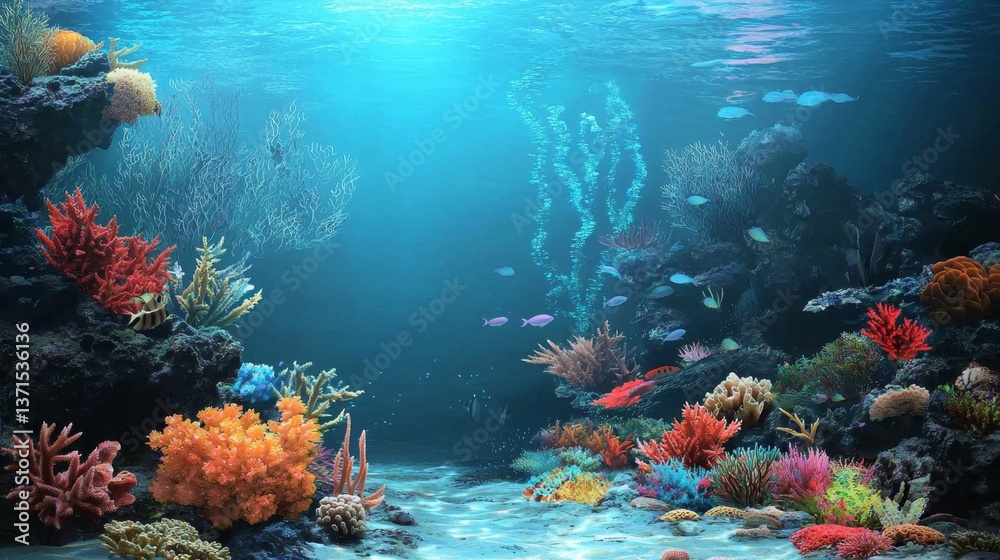Naklejka premium Addressing the urgent need for solutions to combat ocean acidification.